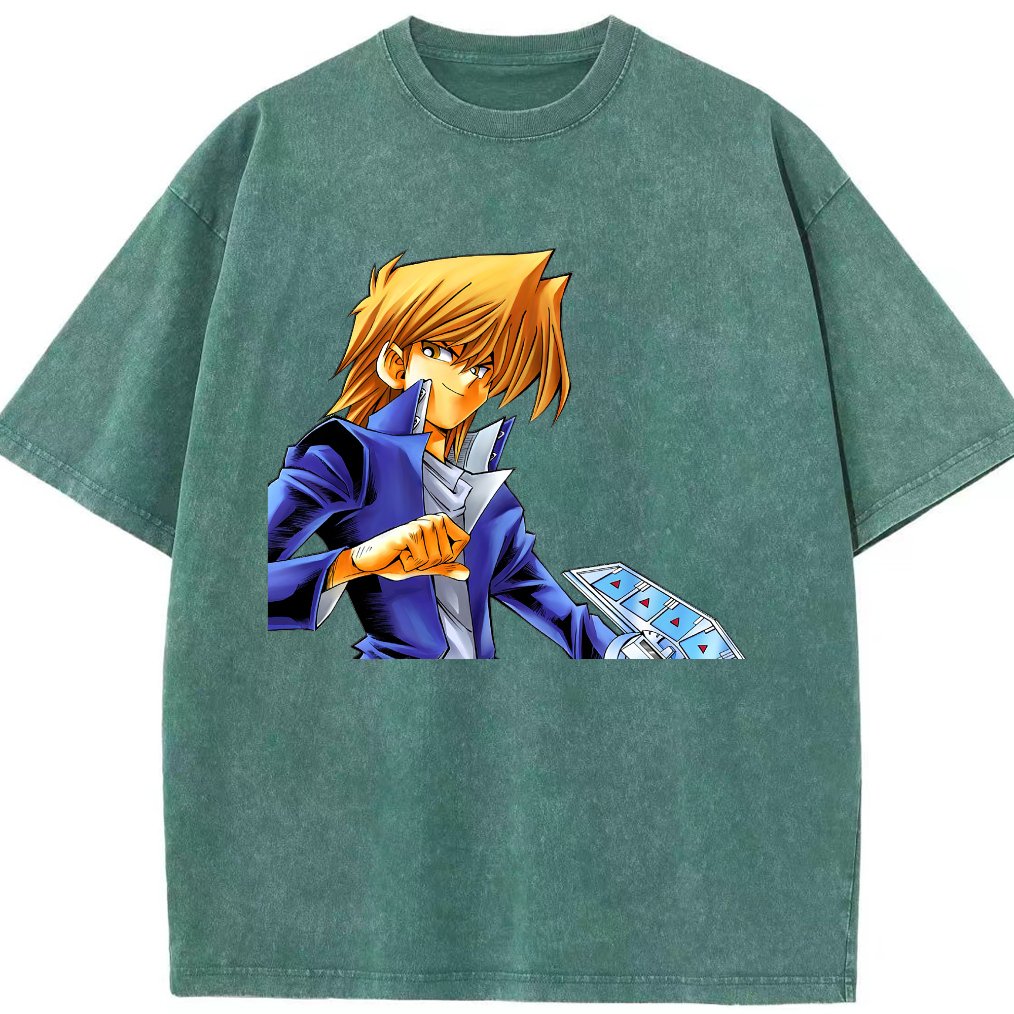 （画像用） 遊☆戯☆王 Yu-Gi-Oh! 綿100% ヴィンテージ風 半袖Tシャツ（フロントプリント）
